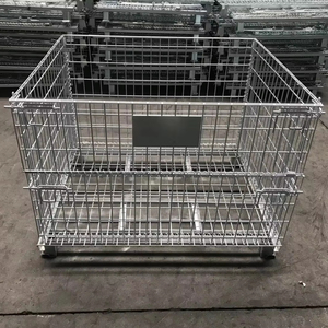 China Fornecedor Europa Estilo 1000Kg Aço Malha Caixa Fio Recipiente Rolo Stillage <span class=keywords><strong>Pallet</strong></span> Gaiola Rack Armazém Armazenamento - Product Image 1