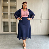 Robe longue pour femmes africaines H&D S9716, nouvelle conception, grande taille, mode, avec strass et ceinture