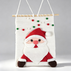 Kit Fai-da-Te <span class=keywords><strong>per</strong></span> Ornamento <span class=keywords><strong>di</strong></span> Babbo <span class=keywords><strong>Natale</strong></span> Fatto a Mano, Set <span class=keywords><strong>di</strong></span> Materiali <span class=keywords><strong>per</strong></span> Lavoro a Maglia, Decorazione Natalizia da Appendere all'Albero - Product Image 3