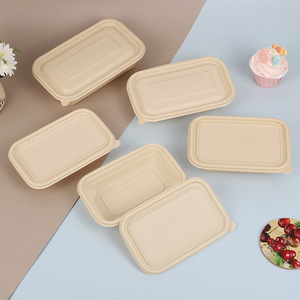 Fiambrera para llevar de comida rápida Contenedor de almidón de maíz biodegradable Embalaje ecológico de grado alimenticio para azúcares de comida rápida incluidos - Product Image 2