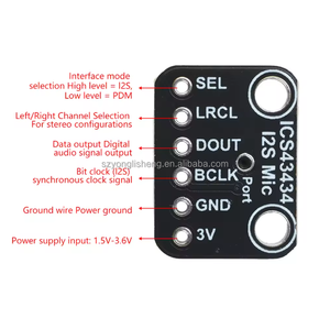 Módulo de Micrófono MEMS I2S ICS-43434 con Filtro Mini de Paso Bajo - Product Image 5