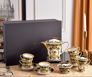 Berserk 15 pièces, décorations de maison royales britanniques de luxe, ensembles de thé et de café en céramique pour 6 personnes - Product Image 3