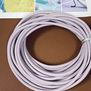 สายสะพายไหล่หนัง PU เย็บแบบโอเวอร์ล็อค หัวกลม บุด้วยวัสดุ 6 มม. 8 มม. สีสันสดใส ทำมือ - Product Image 5