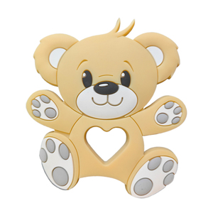 Mềm mại và kết cấu gấu trúc <span class=keywords><strong>Silicone</strong></span> <span class=keywords><strong>Teether</strong></span> trẻ sơ sinh nhai đồ chơi cho 6-12 tháng nhẹ nhàng cứu trợ cho đau nướu răng bé teethers - Product Image 3