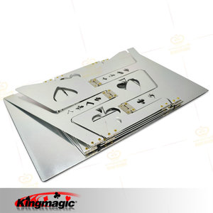 Square metal folding <b>table</b>, folding magic <b>table</b>, stage close-up <b>card</b> <b>table</b>, Kingmagic magic props wholesale. - Product Image 3