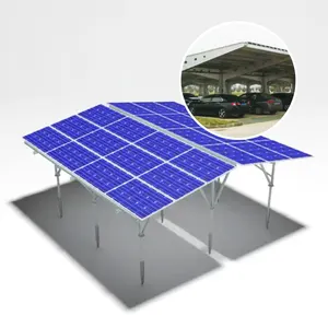 Güneş panelleri su geçirmez braket Solar Carports raf montaj güneş sistemi alüminyum sıcak daldırma galvanizli 25 yıl Qigongbao