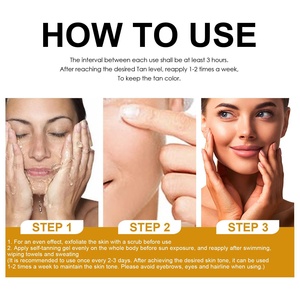 Hidratante mejorada de etiqueta privada de alta calidad OEM con gel suave de bronceado intensivo para todo tipo de piel - Product Image 4