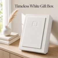 Boîte cadeau en papier rigide blanc pour l'électronique grand public