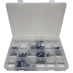 Custom High Quality Clear Plastic Storage Box With 24 Compartments For Screw Small Craft Tools