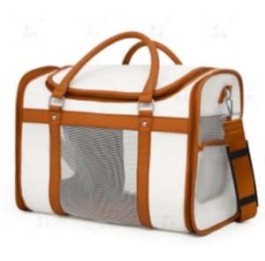 Transportadora Cuadrada Clásica Personalizada para Perros y Gatos, Aprobada por Aerolíneas, Bolsa de Viaje Transpirable para Debajo del Asiento con Ventilación de Malla - Product Image 6