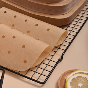 กระดาษรองอบสำหรับหม้อทอดไร้น้ำมัน แบบสี่เหลี่ยม ไม่ติดกระทะ ซับน้ำมัน สำหรับทำอาหารในครัวเรือนและบาร์บีคิว - Product Image 2