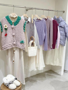 Pulls en tricot pour femmes en gros, automne et hiver, pull à manches longues et col rond, ample, inventaire expédié aléatoirement - Product Image 5