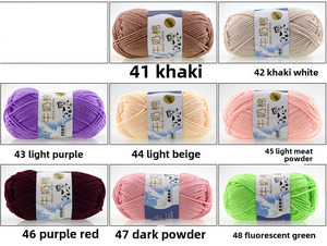 Gói nguyên liệu len nhuộm siêu mềm 5 sợi, độ dày trung bình, làm thủ công từ len tái chế, dùng để móc hoặc đan khăn, đồ chơi - Product Image 6