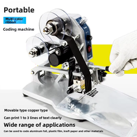 Machine de codage manuelle à ruban thermique directe DY-8 pour étiquettes sensibles moyennes, machine d'impression de date et de code sur acier, fabriquée en Chine