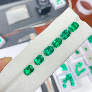 HOT SALE Hydrothermal Cushion Cut <strong>Emerald</strong> Lab Grown Gemstone Certified Factory Price For Rings Pendants Jewelry Wholesale - Product Image 2