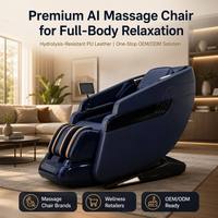 Fauteuil de massage intelligent de luxe 3D Shiatsu chauffant avec rouleau de massage des mollets et élévateur électrique pour personnes âgées