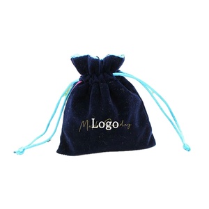 Pochettes en velours écologiques recyclables avec cordon de serrage pour mascara, crème, cosmétiques, rouge à lèvres, bijoux, montres et colliers - Product Image 1