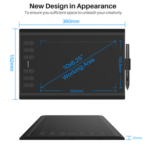 Tablette graphique sans fil <span class=keywords><strong>Huion</strong></span> New 1060plus, tablette graphique pour cours en ligne, télétravail, présentations PowerPoint - Product Image 3