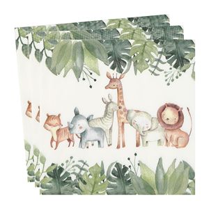 Vaisselle de fête pour animaux de la <span class=keywords><strong>jungle</strong></span> sauvage un Assiettes en <span class=keywords><strong>papier</strong></span> Gobelets en <span class=keywords><strong>papier</strong></span> Serviettes en <span class=keywords><strong>papier</strong></span> pour fête prénatale - Product Image 2