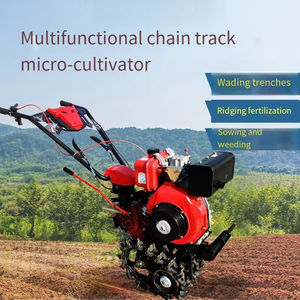 Four-Wheel Drive Electric Diesel Micro-Tiller Rotary Tiller Basins <b>Cultivators</b> Tractors Garden <b>Cultivator</b> Used Farm <b>Cultivator</b> - Product Image 4