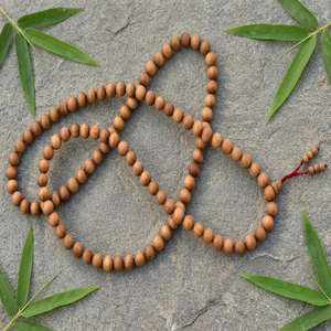 Colorful 20mm Round Santalum Album Sandalwood Beads with Long-lasting <b>Sweet</b> Woody Fragrance 50++ Years Old Prayer Beads - Product Image 1