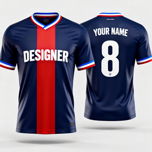 复古泰国球迷版足球套装定制颜色组合足球球衣，适合学校颜色和国家队标识 - Product Image 1