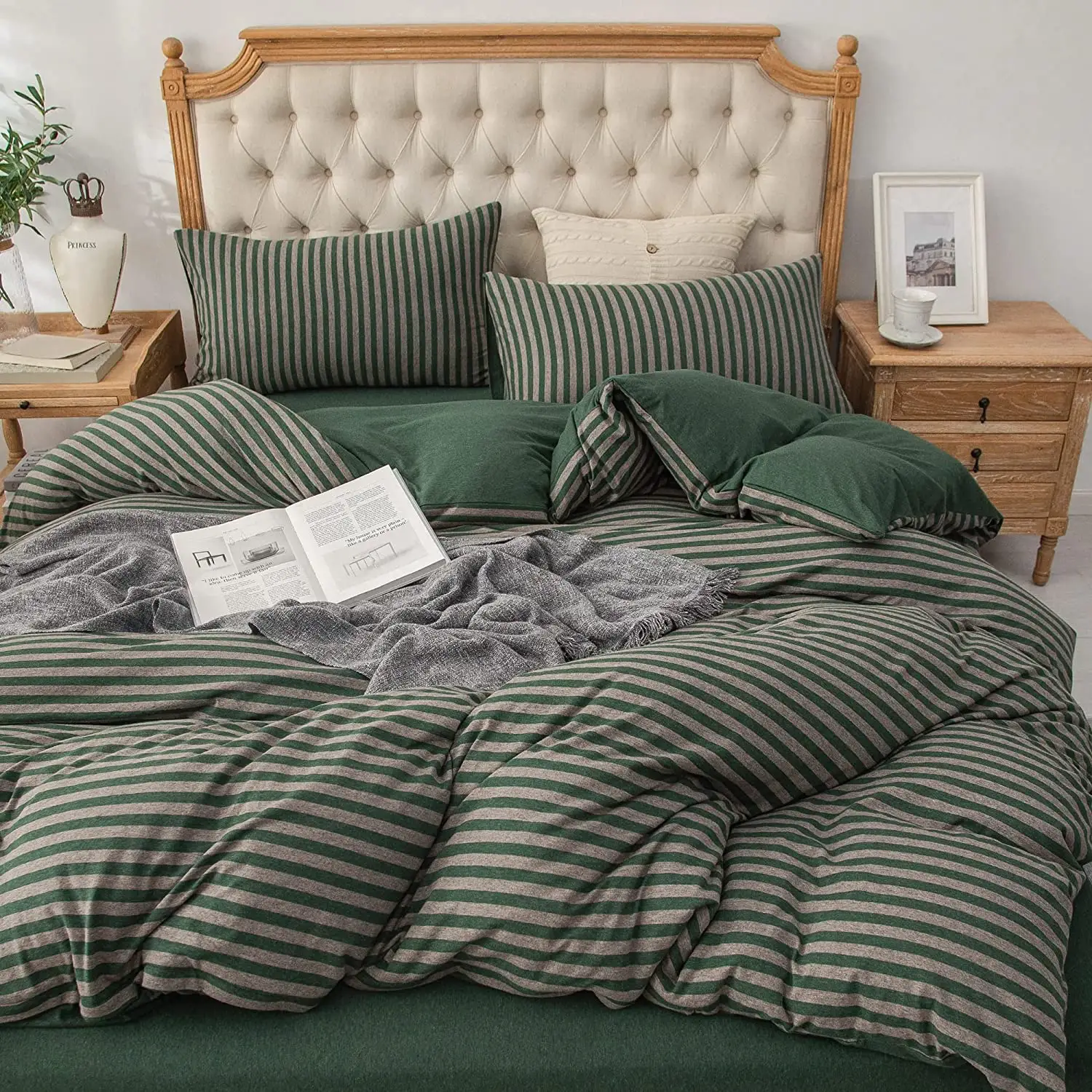 green bedding sets