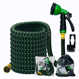 Factory Direct Supply <b>Magic</b> Hose Expandable Garden TPE or Latex Customization Thread Connectors With 10 Spray Nozzles - Product Image 1