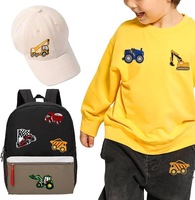 Patchs brodés personnalisés thermocollants à dos adhésif, motifs cerises mignonnes de dessin animé pour vêtements, sacs, appliques DIY, vente en gros