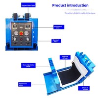 Machine de réparation de pneus pour engins de chantier et chargeurs - Réparation à chaud/incendie pour la construction métallique bleue
