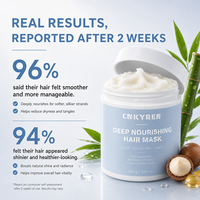 Mascarilla Capilar Nutritiva Profunda con Aceite de Macadamia, Reparación Intensiva, Tratamiento Hidratante, Cuidado Anti-Frizz