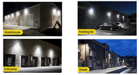 Éclairage extérieur mini LED mural avec boîtier en aluminium, ETL 25W 120Lm/W IP65, garantie 5 ans, 3CCT réglable