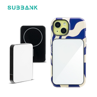 Chargeur sans fil magnétique portable Subbank avec logo personnalisé, transfert thermique, pour verre, 15W, batterie externe rapide 5000/10000 mAh