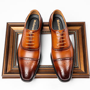 Zapatos Oxford de Cuero Genuino para Hombre Brook - Elegantes, Antideslizantes y Desodorantes para Ocasiones Formales de Negocios y Bodas - Product Image 3