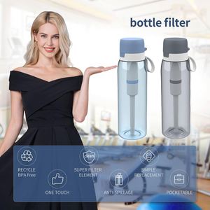 Bouteilles en paille fabriquées en usine avec filtre en fibres activées - Product Image 5