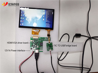 Personalizado 5,6,7,8, 9.101, 10,4, 12,1 pulgadas capacitiva Raspberry Pi pantalla táctil + Tft Lcd Panel Smart Home Car Medical Agriculture