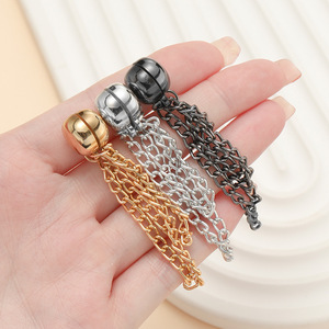 Magnetic Chain <b>Clips</b> For Trousers Alloy 12.5x15.5mm 11cm Length Silver Gold Black Gunmetal Color Geometric Shape - Product Image 1