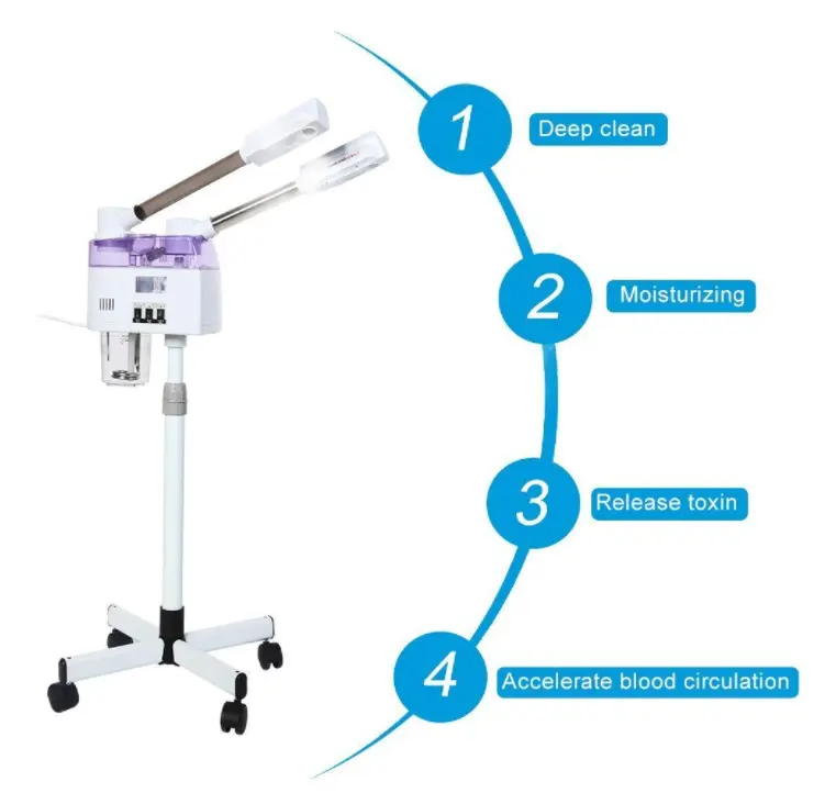 เครื่องพ่นไอน้ำใบหน้าแบบ2 in 1เครื่องสร้างไอน้ำร้อนและเย็นผลิตภัณฑ์ใหม่ที่มีคุณสมบัติเหมาะสม