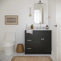 Meuble-lavabo de salle de bain moderne haut de gamme démontable armoire personnalisée avec évier intégré usage commercial usage domestique