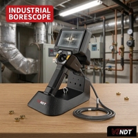 Endoscopio Industrial Portátil con Sonda de 3.9mm, Cable de 2m, Resistente al Agua IP67, Cámara Boroscópica HD 1080P con Rotación de 360 Grados para Inspección de Ductos HVAC