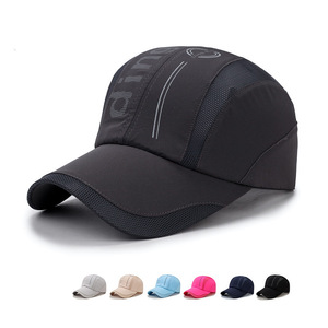 Baseball Cap Spliced Mesh Quick Dry Duckbill Sun Protection Unisex Outdoor Sports Hat Black - Product Image 5