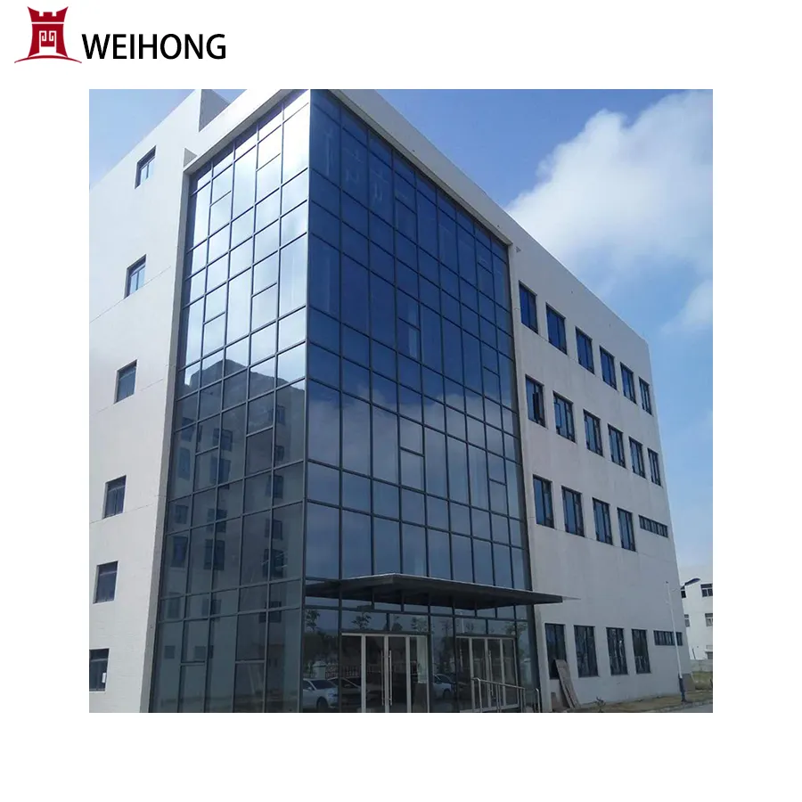 structural glass curtain walls unitized curtain wall office curtain wall double glazing glass tempered