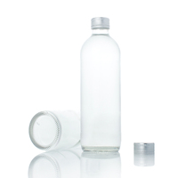 Flacon vide en verre de 330ml, 33cl, 75cl, 750ml, flacon en verre, pour boisson minérale, jus de fruit, avec capuchons en ropp de 28mm, 1 pièce