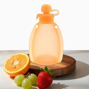 Bolsa Reutilizable de Silicona para Almacenar Alimentos para Bebés, Libre de BPA, Bolsa para Congelar <span class=keywords><strong>Leche</strong></span> <span class=keywords><strong>Materna</strong></span>, para Puré de Frutas, Jugos, Alimentación Infantil - Product Image 3