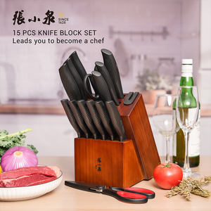 <span class=keywords><strong>Zhang</strong></span> <span class=keywords><strong>Xiao</strong></span> Quan Master ชุดมีดทำครัว15ชิ้นชุดมีดเชฟทำอาหารพร้อมที่จับพลาสติก - Product Image 5