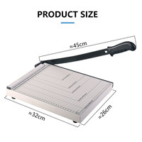 Cutter manuel ZEQUAN pour papier plat, format A4, pour cartes de visite et photos, avec lame latérale de table de coupe