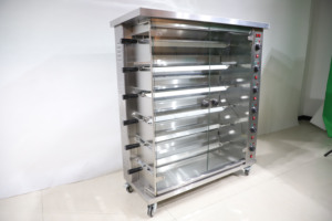 Machine à rôtir le poulet au gaz/électrique, rôtissoire à poulet industrielle, meilleur prix, 3, <span class=keywords><strong>6</strong></span>, 9 broches, acier inoxydable argenté, four de restaurant - Product Image 5