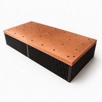 Modul Pendingin Udara Heat Sink Kuningan Penuh untuk Kartu Grafis Rtx 3080, Pendingin GPU Server AI, Heatsink Tipis Tanpa Kipas Vc Cooler