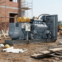 Harga Pabrik Baru 300kw untuk Genset Diesel Tunggal Tipe Open Silent 375kva Power Standby Auto Start ATS Generator Set Berpendingin Air