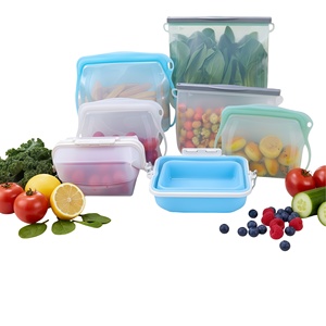 Bolsa de Almacenamiento de Alimentos de Silicona Reutilizable Multifuncional de Grado Alimenticio con Diseño de Logotipo Personalizado, Bolsas de Alimentos Reutilizables de Silicona - Product Image 6